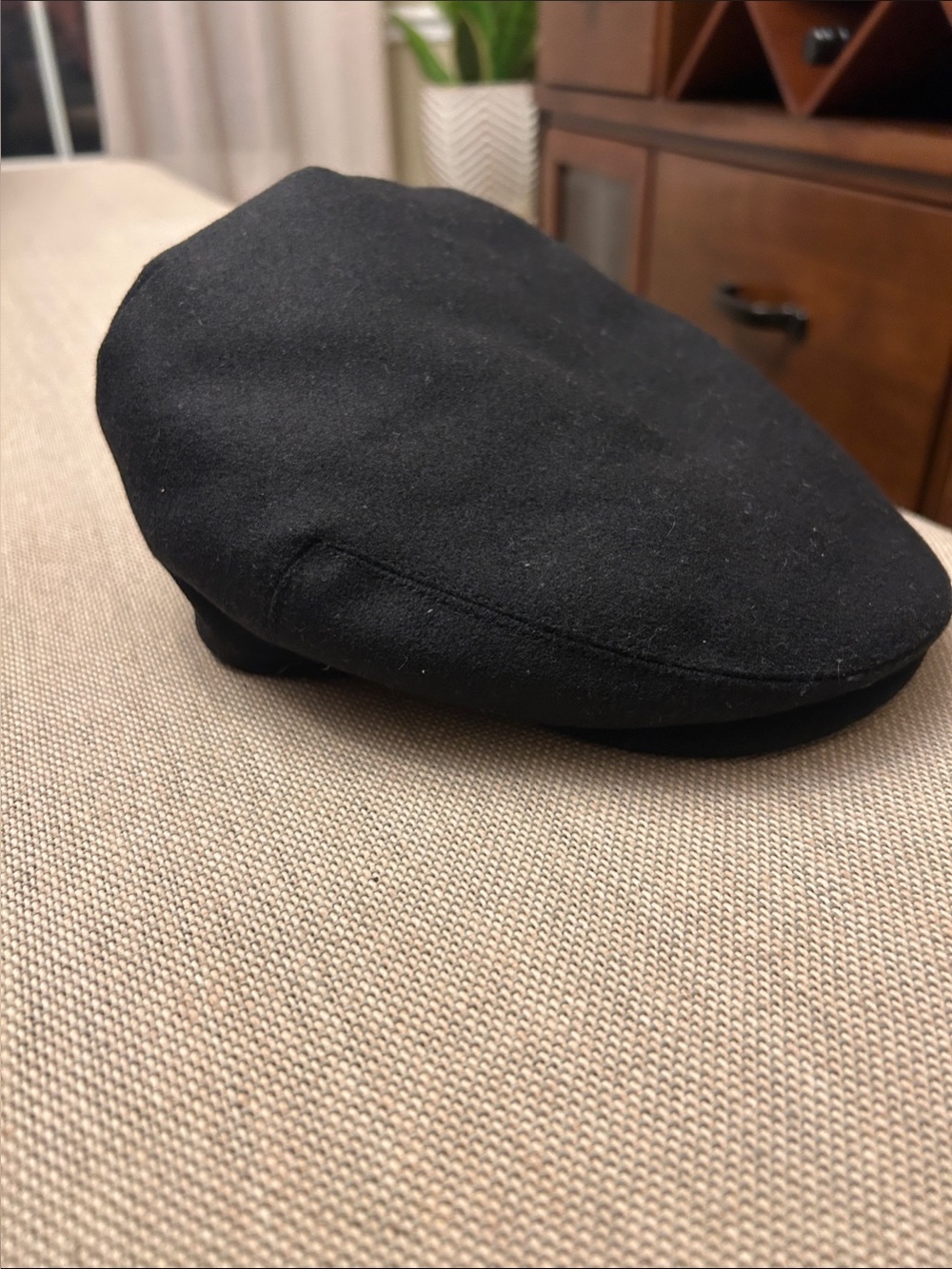 Black Flat Cap for Men - Classic Driver Hat